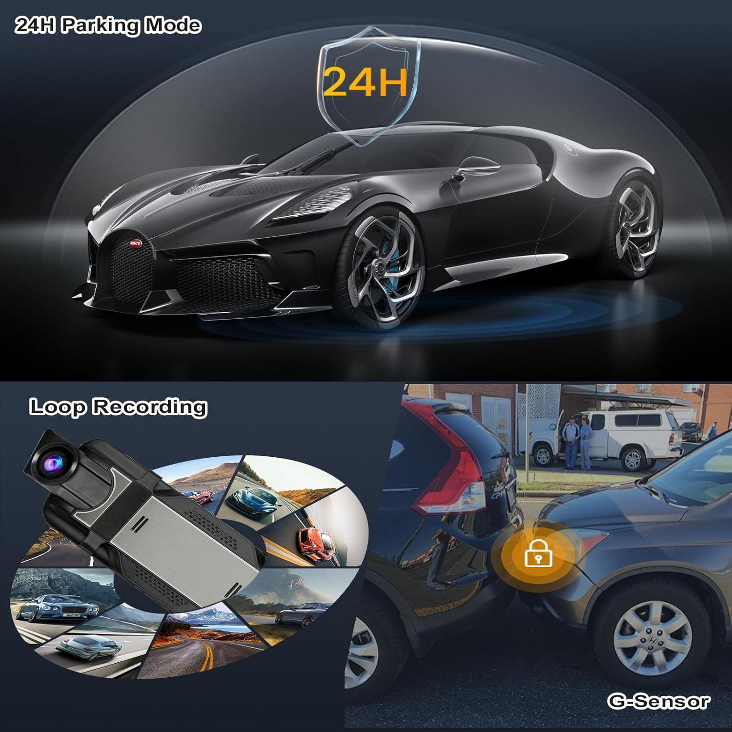 Cámara de Espejo Retrovisor 3 Canales Aprilboy 10" 1080P