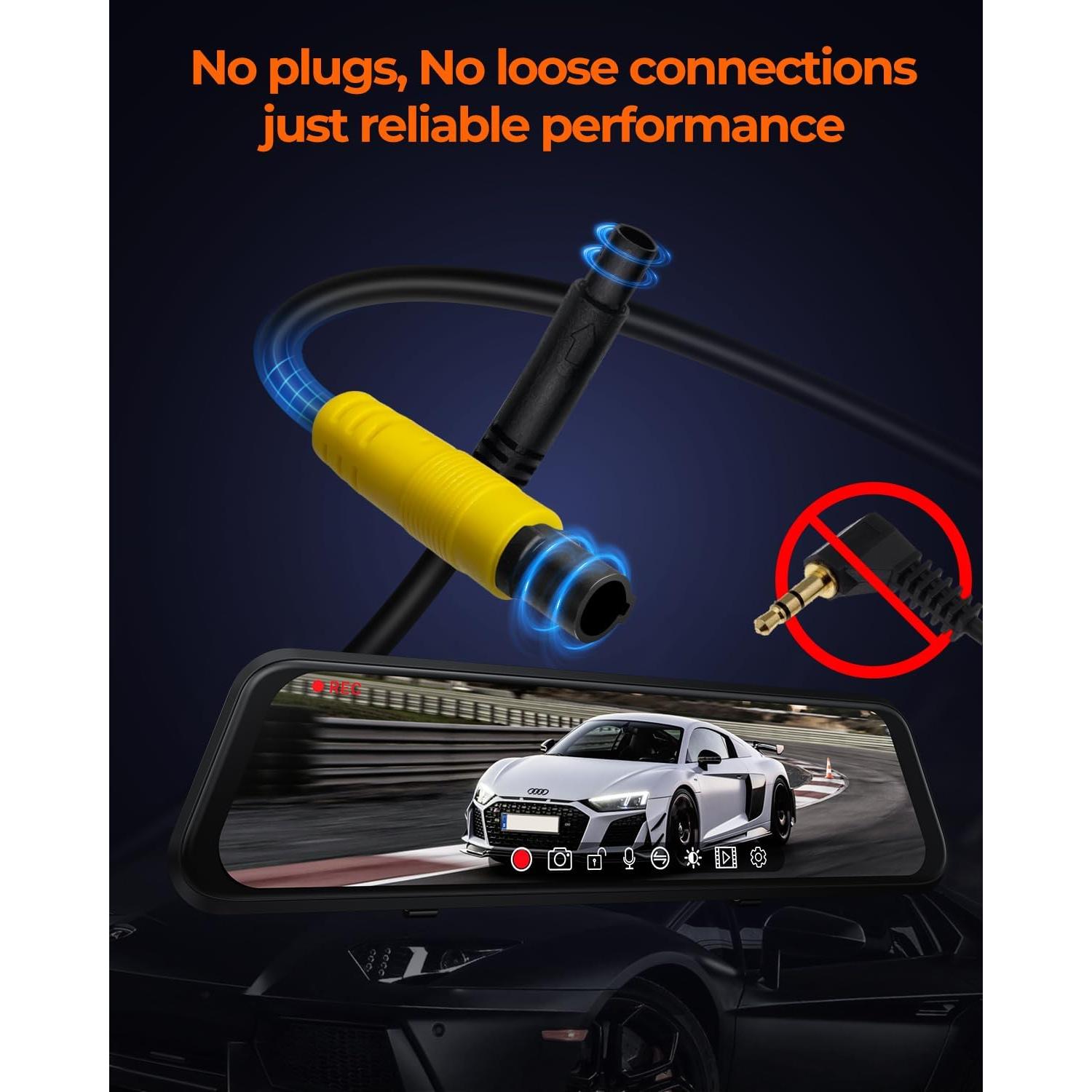 Cámara de Espejo Retrovisor Acumen M4 Quad 1080P 4 Canales