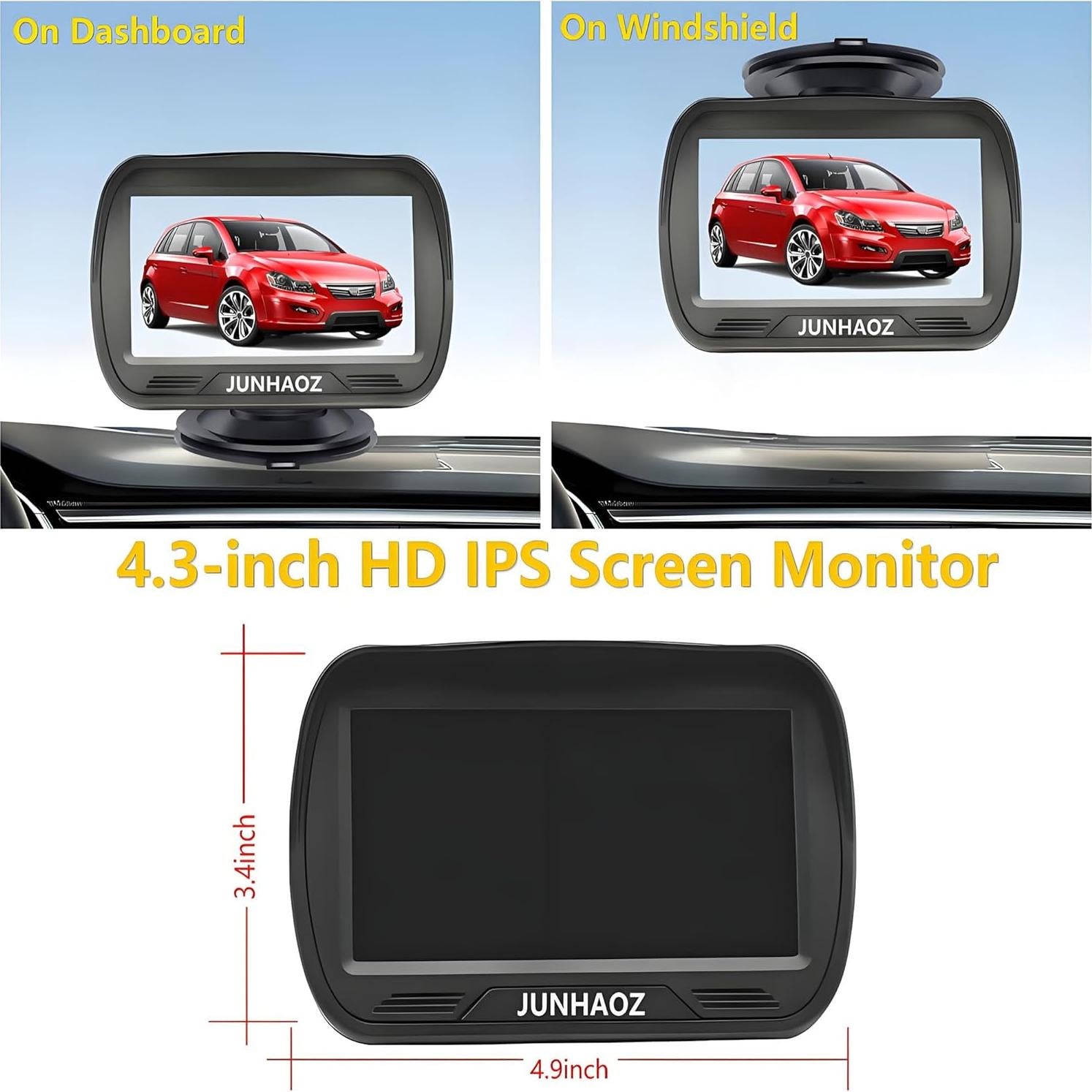 Cámara de Respaldo YIMU K4301 con Monitor 4.3" HD IP69