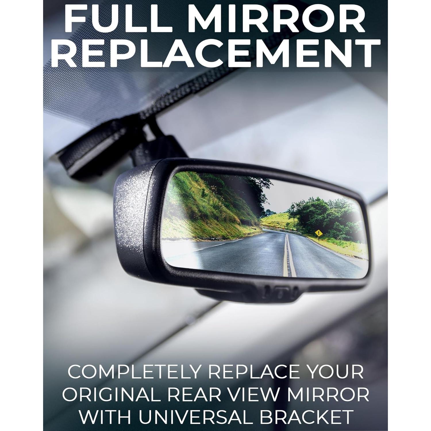 Master Tailgaters 10" OEM Rear View Mirror Dash Cam with 10" LCD Screen | Rearview Universal Fit | 1080p 30fps HD DVR | Dual Way Video Recorder with WiFi | Anti Glare | 1080p Backup Camera Included