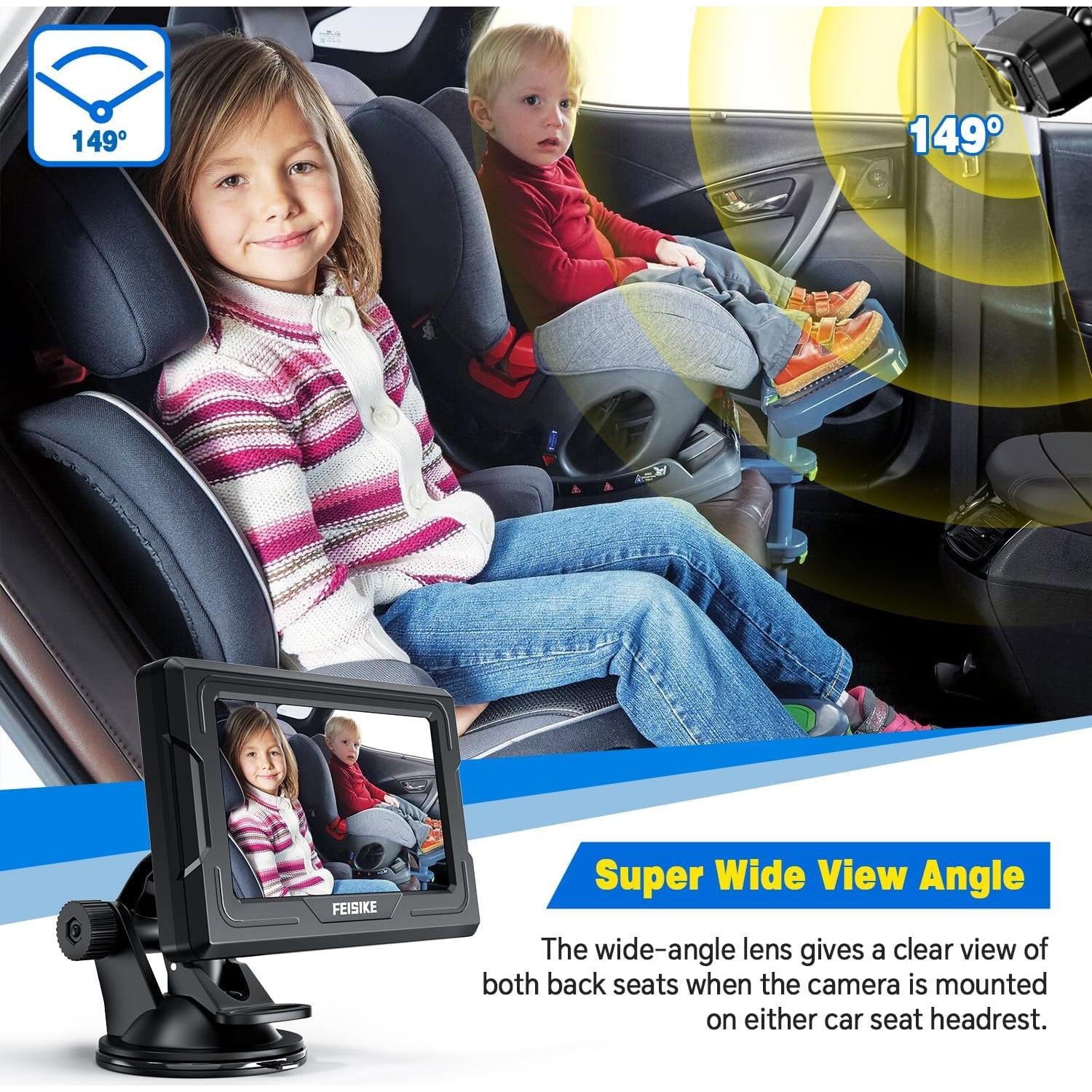 Cámara para Bebés FEISIKE 4.3'' con Visión Nocturna Infrarroja