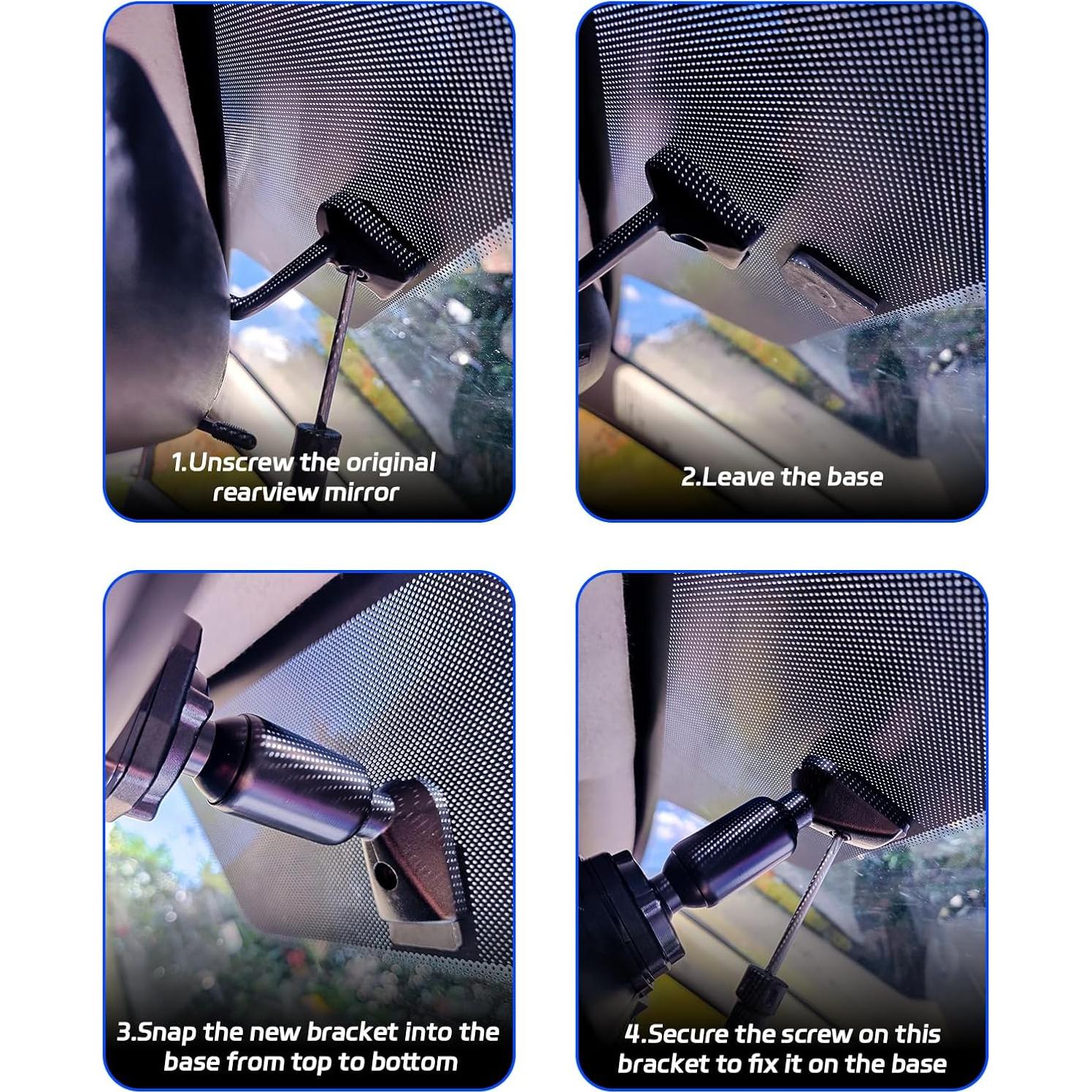 Soporte Pelsee para Cámara de Espejo 12" - Instalación Fácil