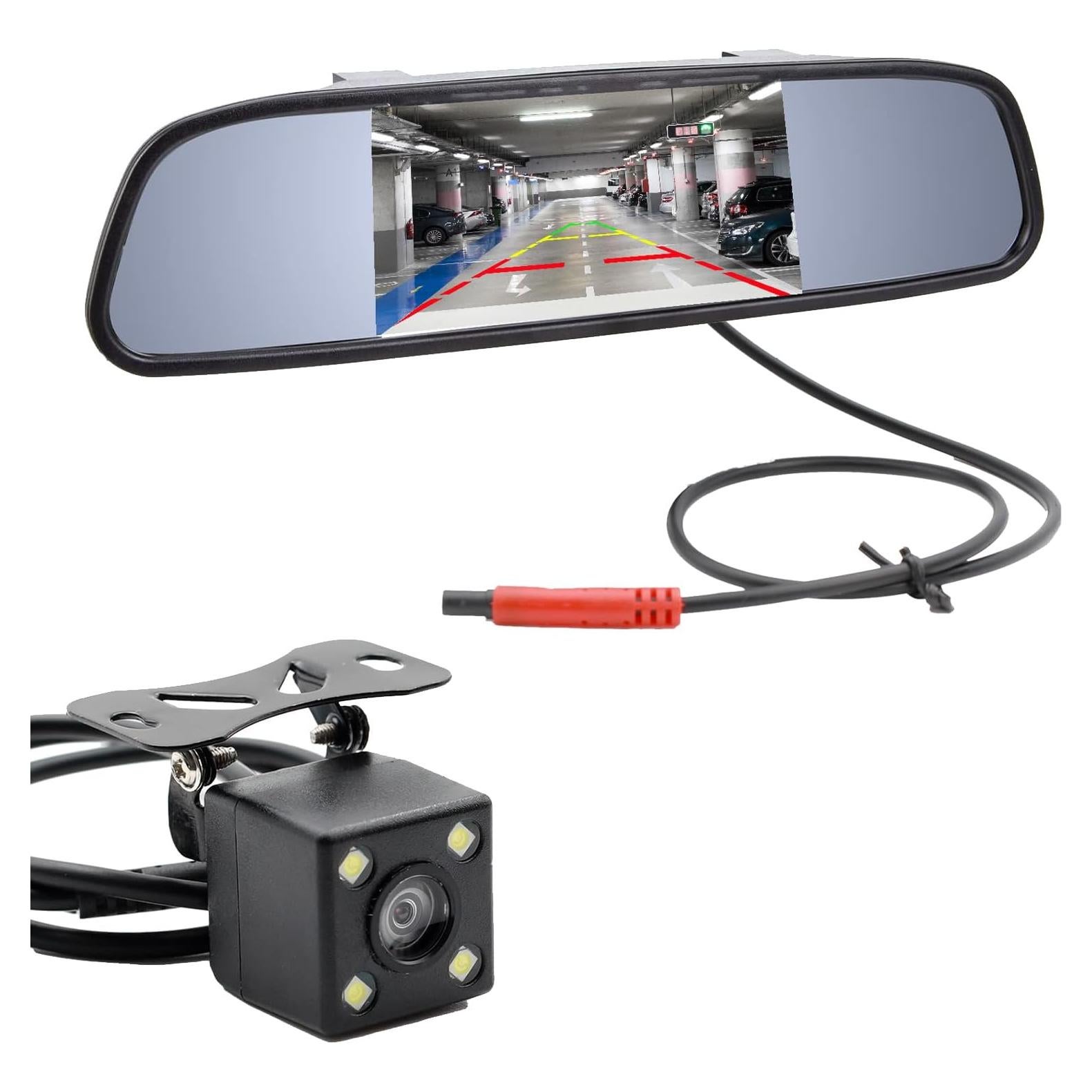 Monitor de Espejo TFT LCD 4.3" VS-M4301 con Cámara de Reversa