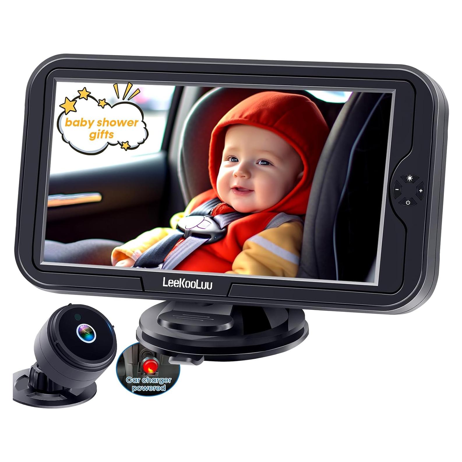 Cámara para Bebés en Automóvil LeeKooLuu K01 1080P HD - Visión Nocturna