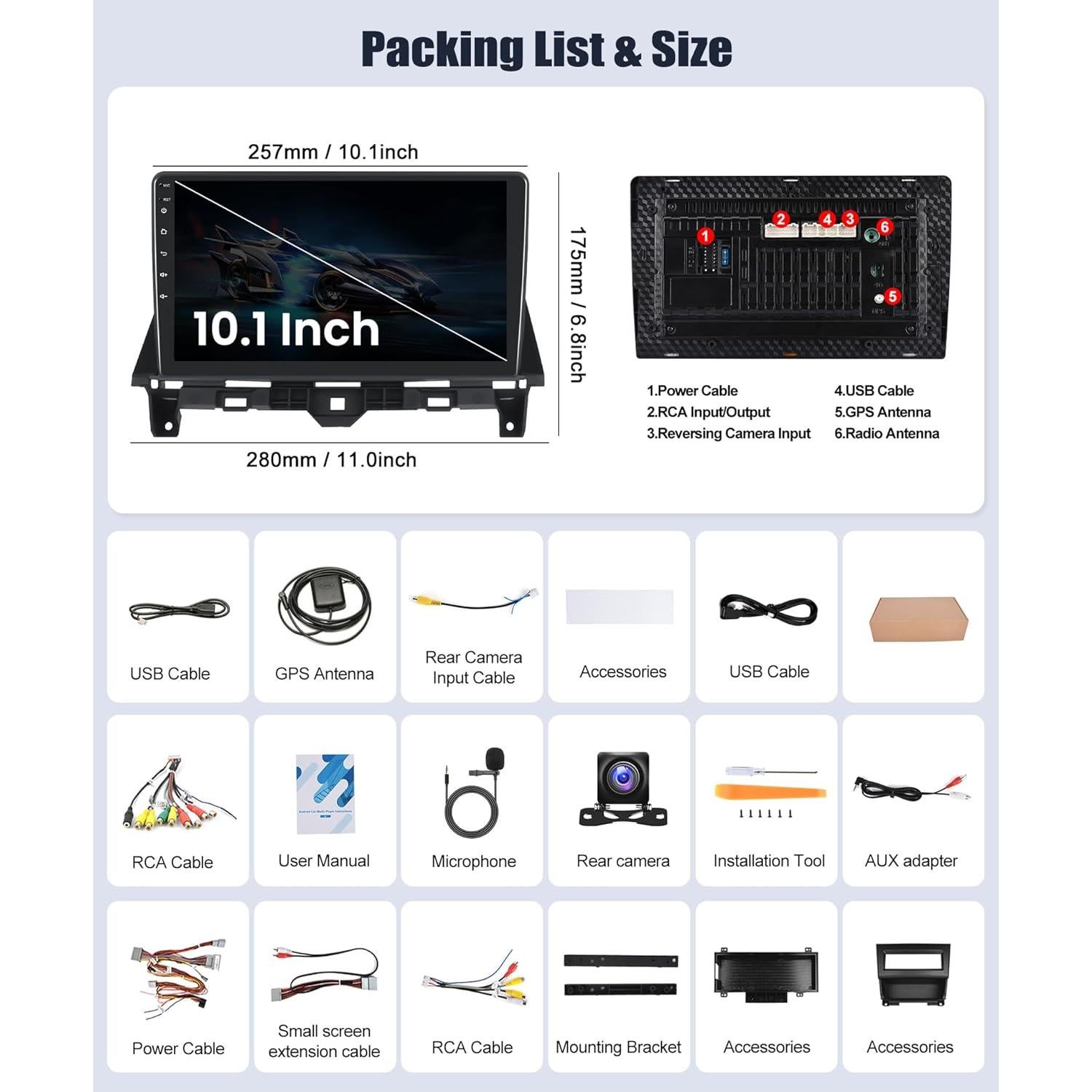 Estéreo de Coche Android 2G+64G SIXWIN para Honda Accord 2008-2013