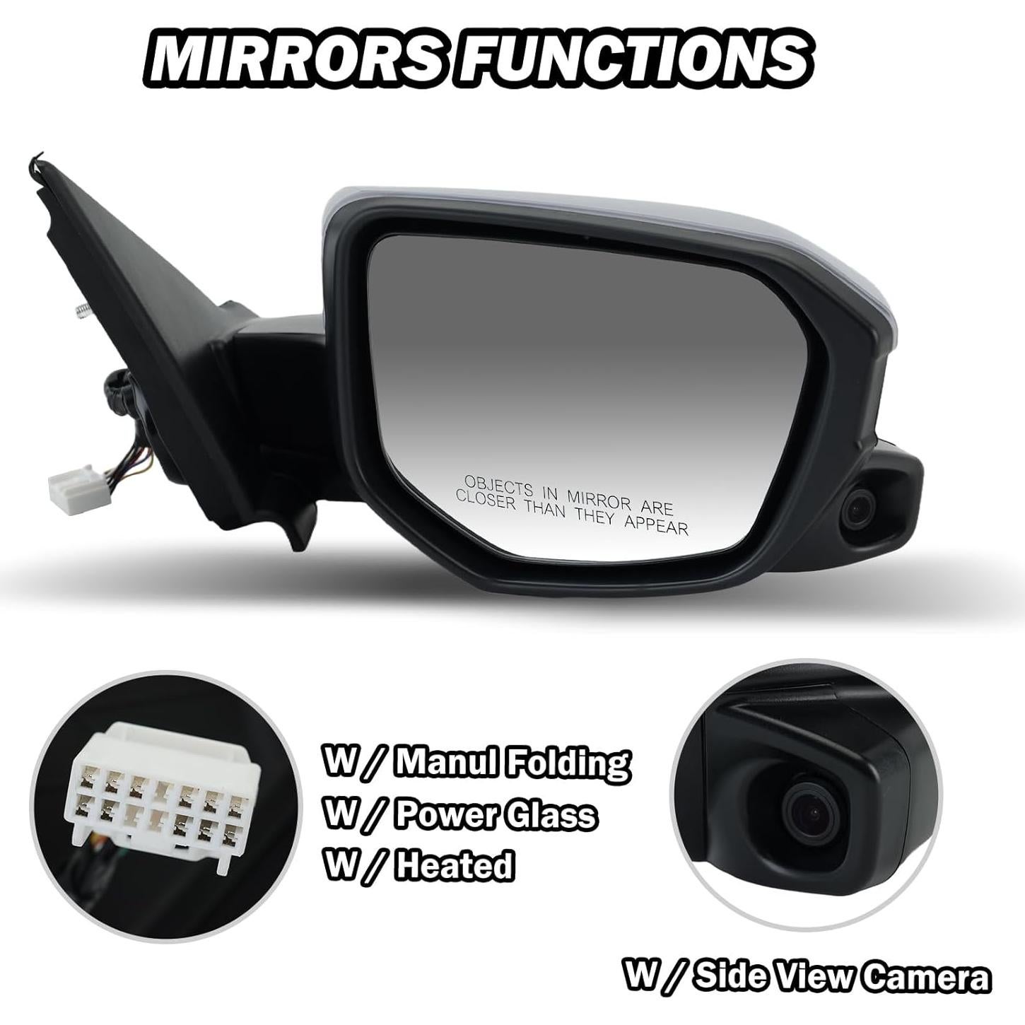 Espejo Lateral Derecho Honda Civic 2016-2021 MOFOAP con Cámara