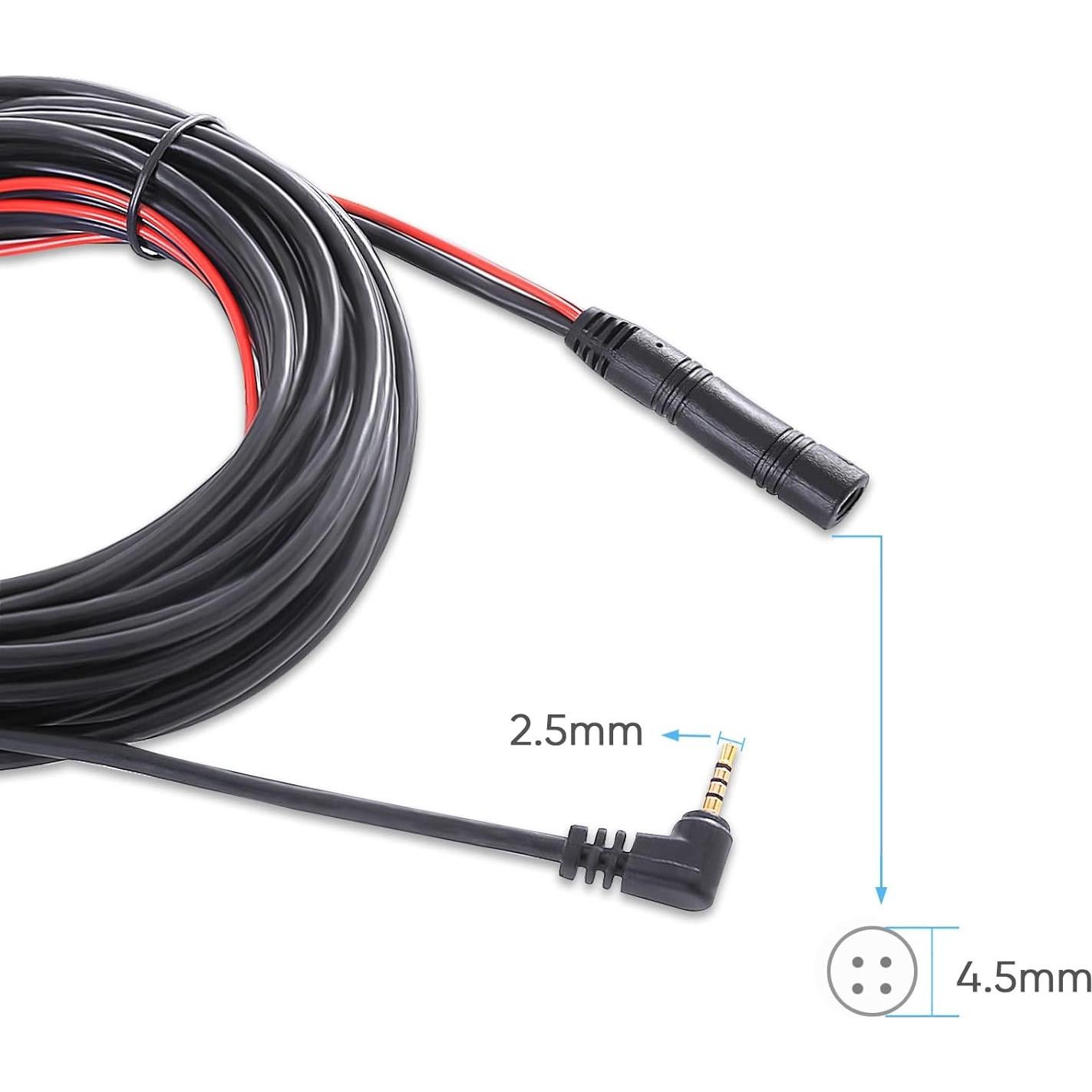 Cable de cámara trasera 10m 4 pines a 2.5mm PixelMan