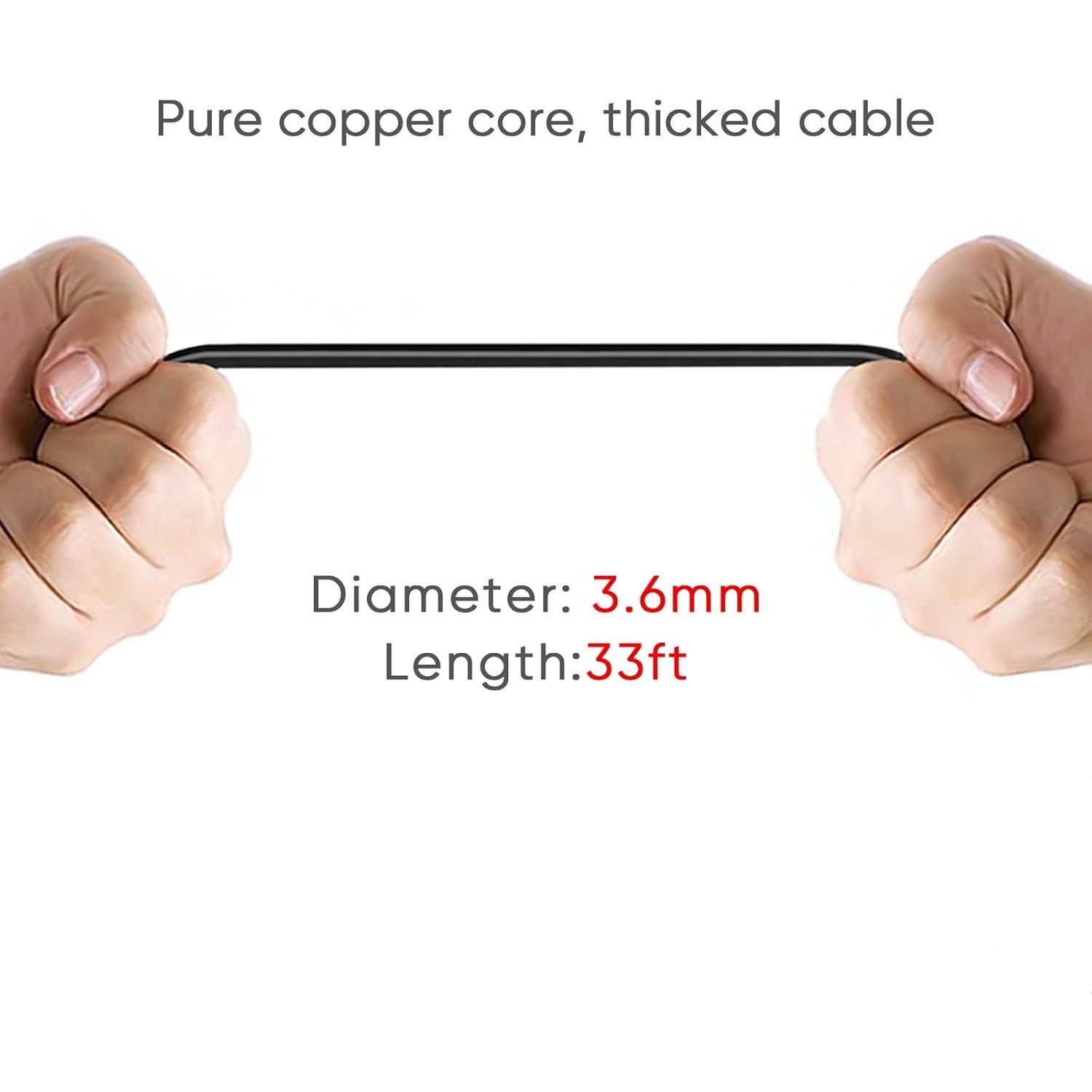 Cable de cámara trasera 10m 4 pines a 2.5mm PixelMan