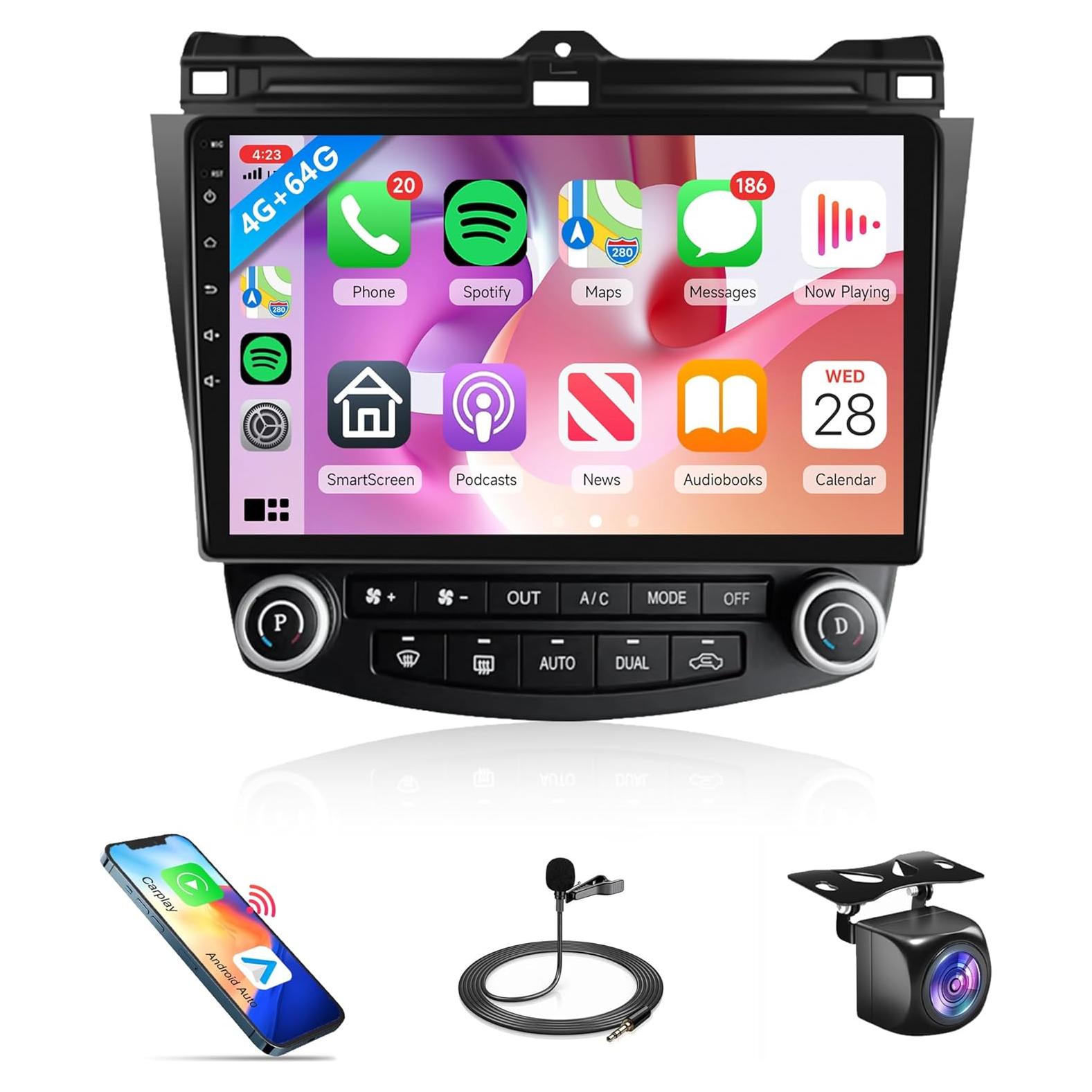 Estéreo de Coche Rimoody 10.1" Android 4G+64G para Honda Accord