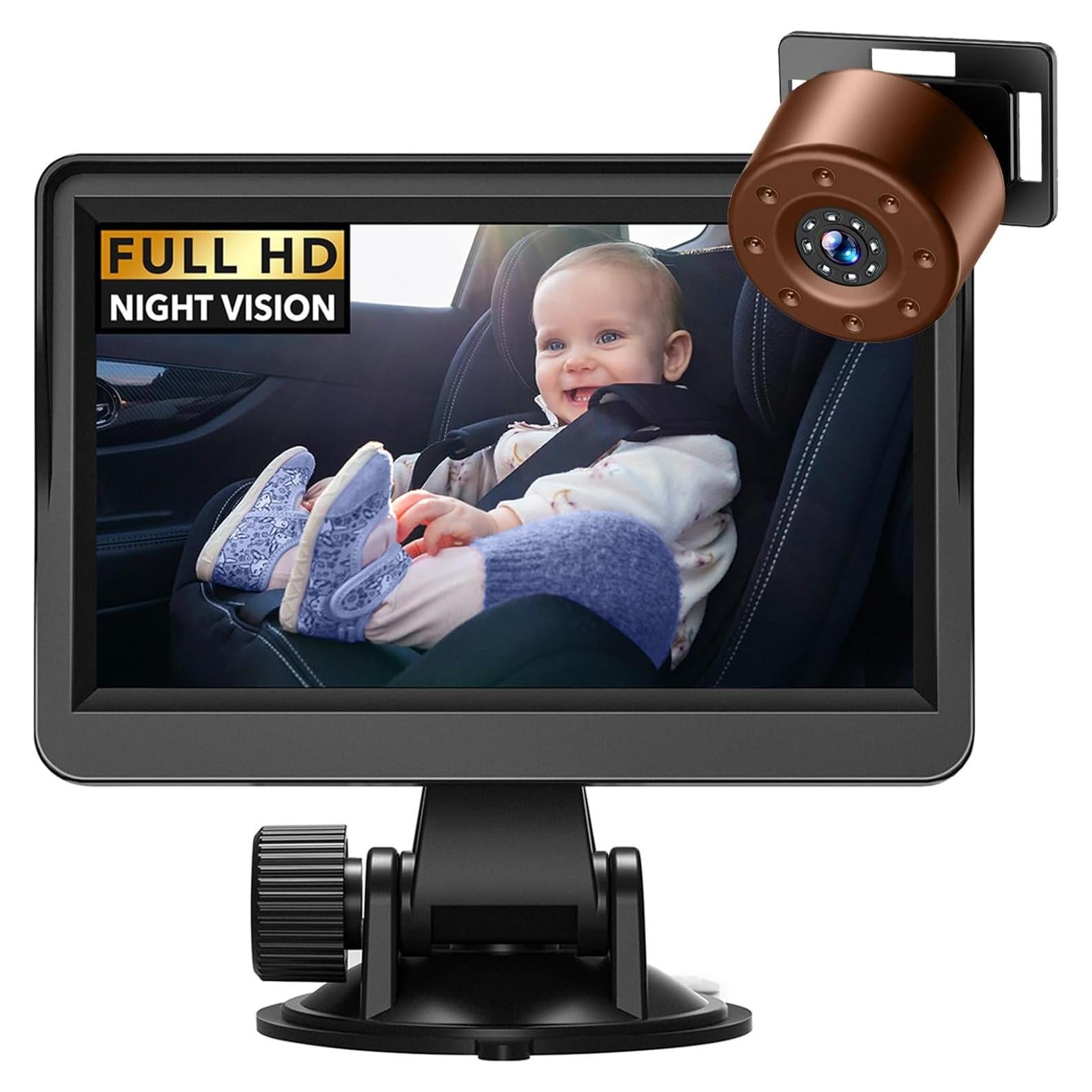 Cámara de Espejo para Bebés NewHail 4.3" HD con Visión Nocturna