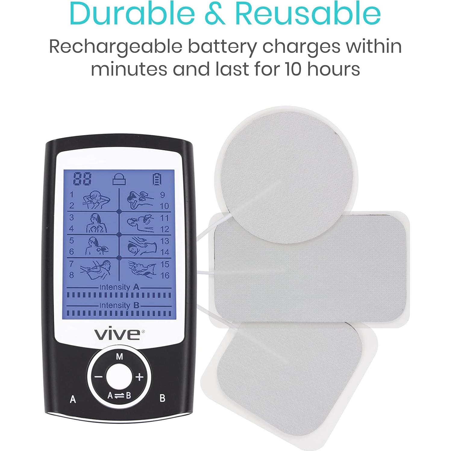 Estimulador Muscular TENS Vive BD22456 - 8 Modos de Masaje