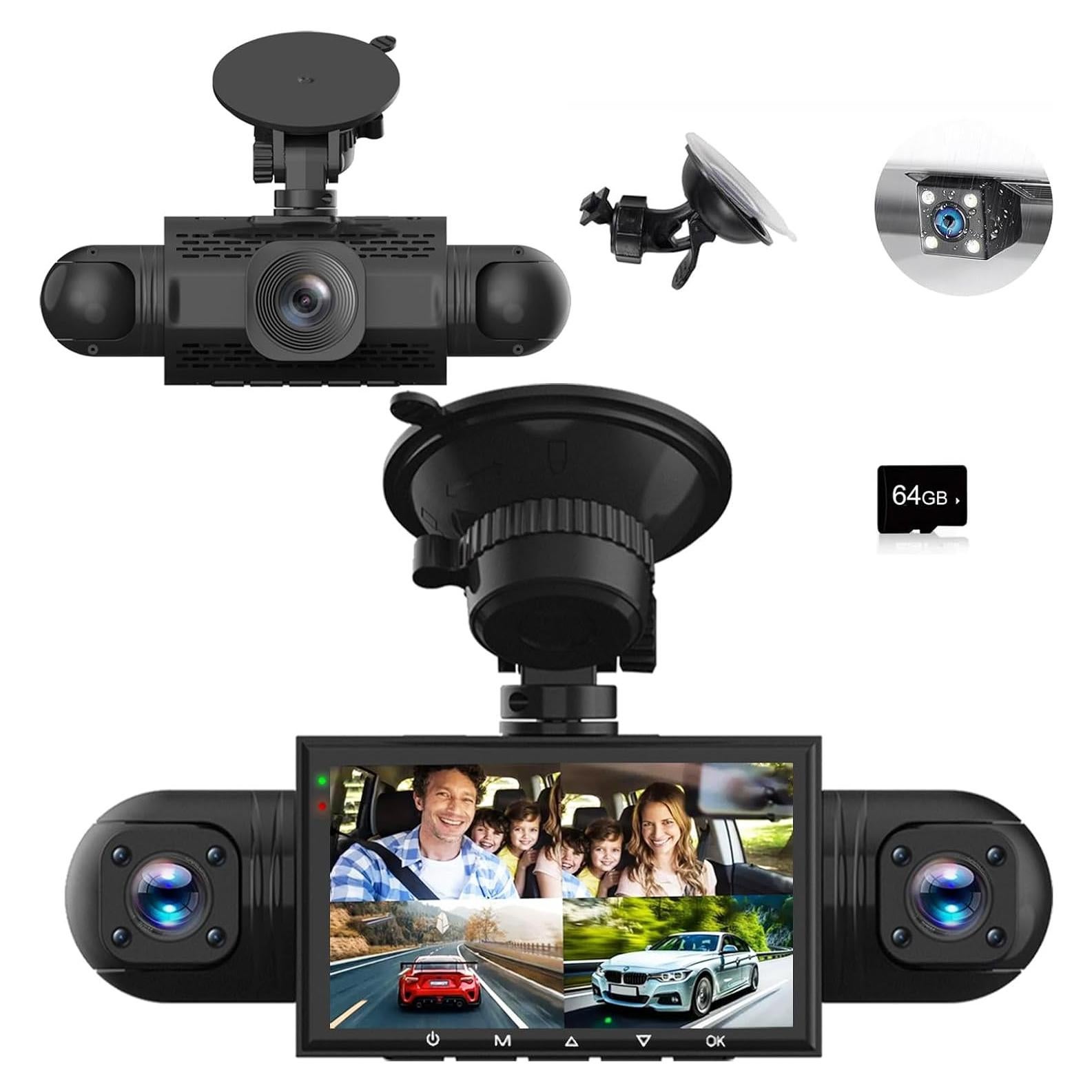 Cámara Dash 4 Canales 1080P MGKDKS con Tarjeta 64GB