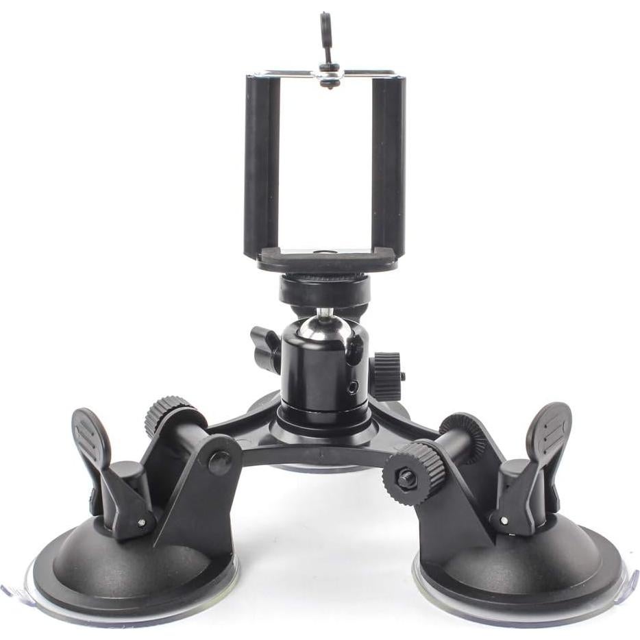 Soporte de cámara de succión triple EZESO 360° para coche