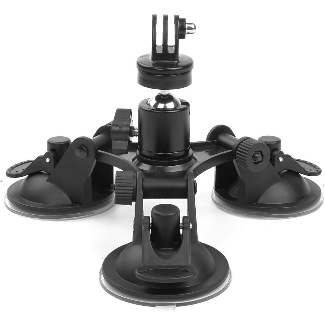 Soporte de cámara de succión triple EZESO 360° para coche