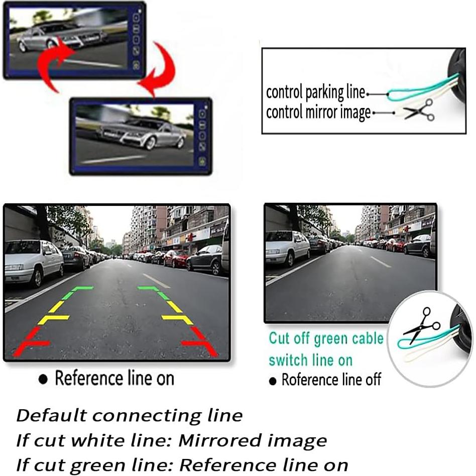 Cámara Frontal de Visión Nocturna Auto Wayfeng WF HD CCD IP68