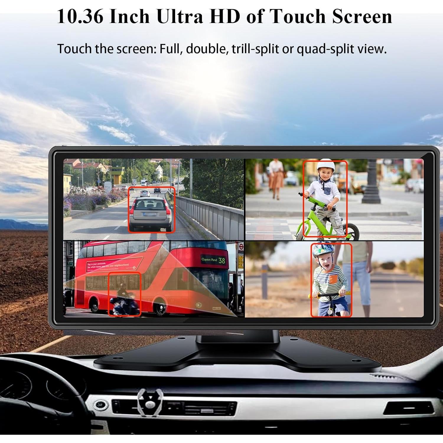 Sistema de Cámara de Respaldo LASTBUS L-10.36BSD 4 Cámaras 1080P
