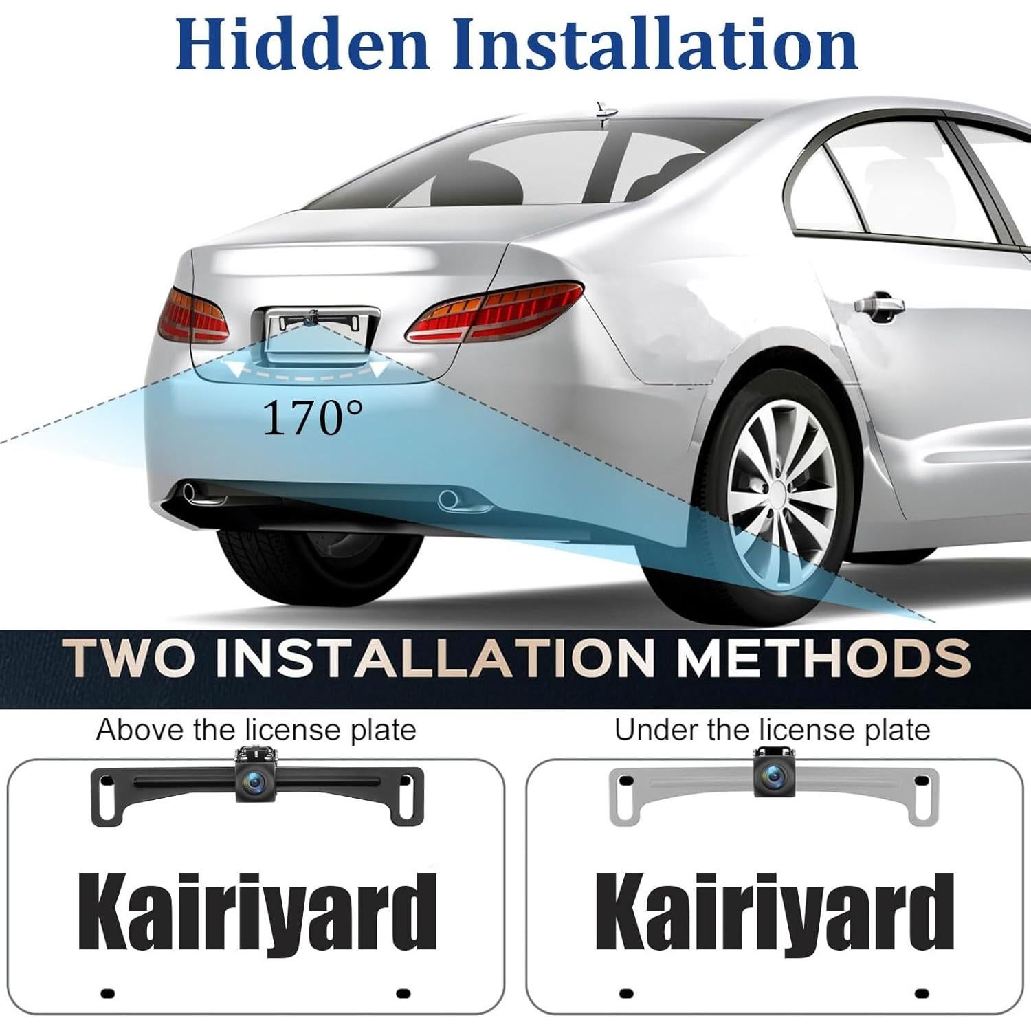 Cámara de Respaldo Kairiyard 5" HD 170° para Auto y Camión