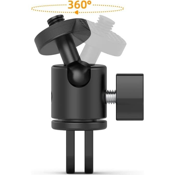 Soporte de cámara de aluminio GuoYU 360° ajustable 1/4"