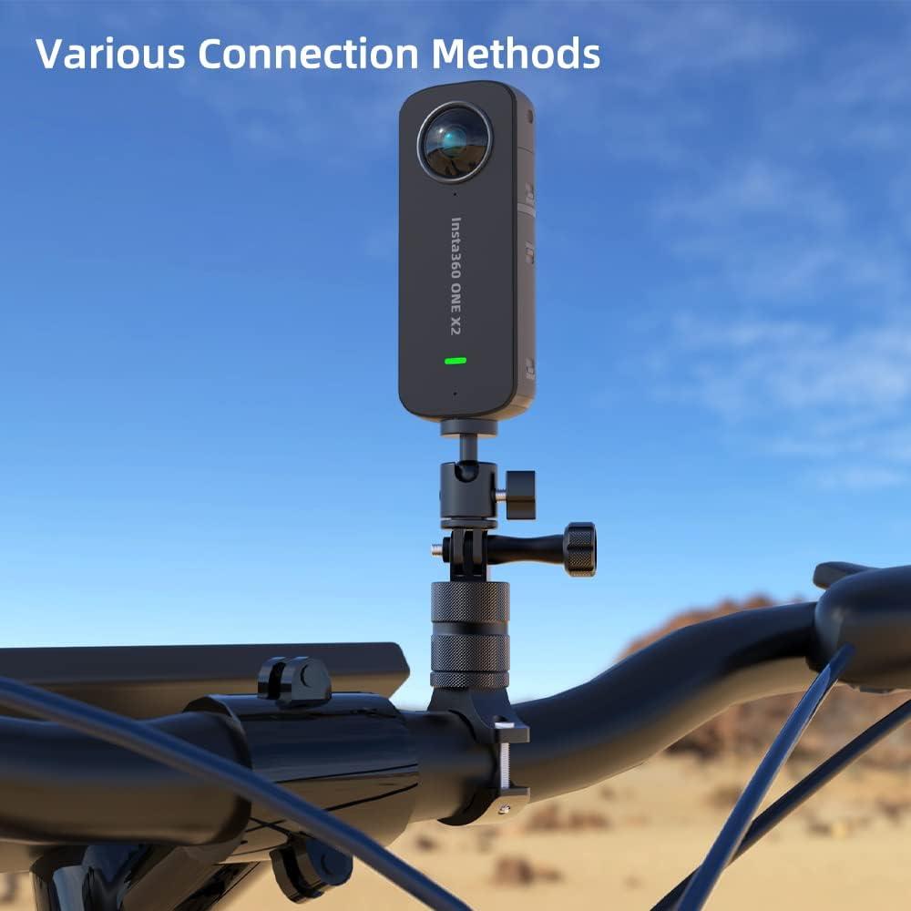 Soporte de cámara de aluminio GuoYU 360° ajustable 1/4"