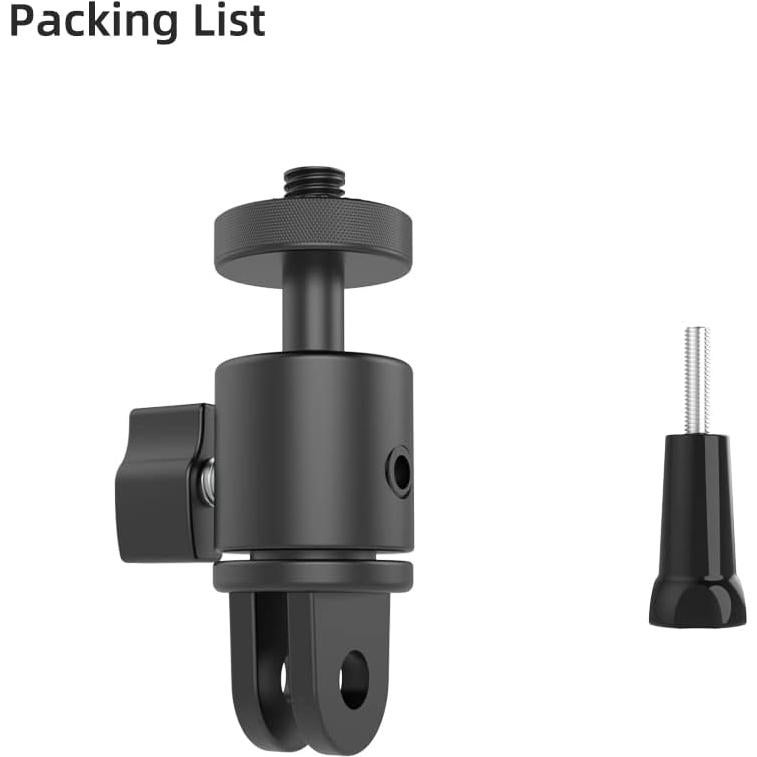 Soporte de cámara de aluminio GuoYU 360° ajustable 1/4"