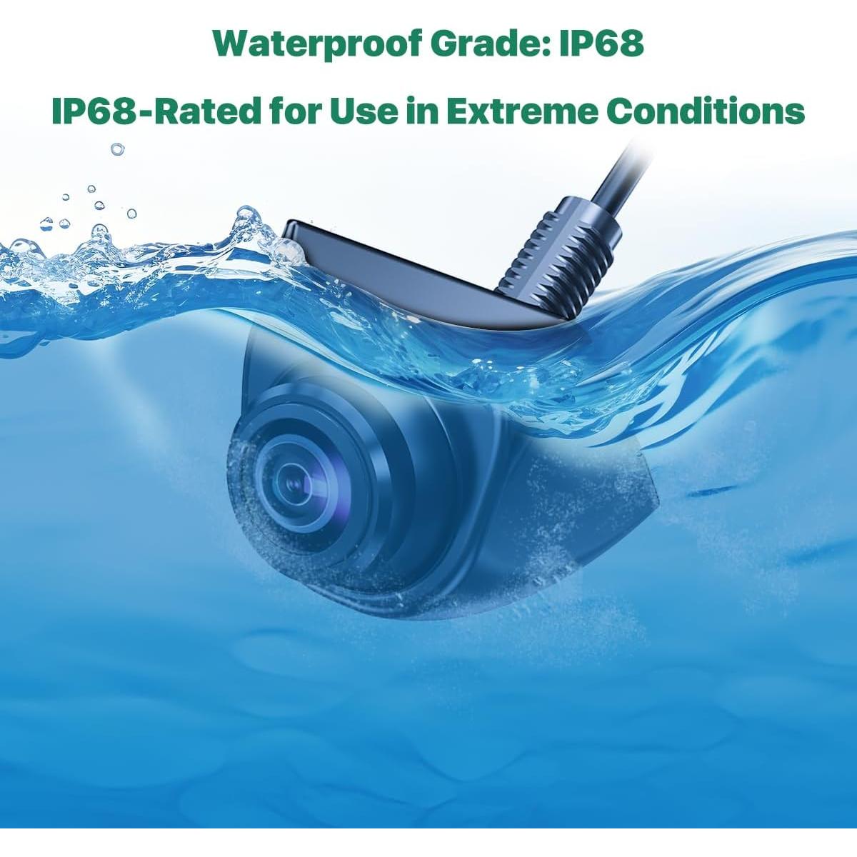 Cámara de Respaldo GreenYi AHD 1080P con Guía Dinámica