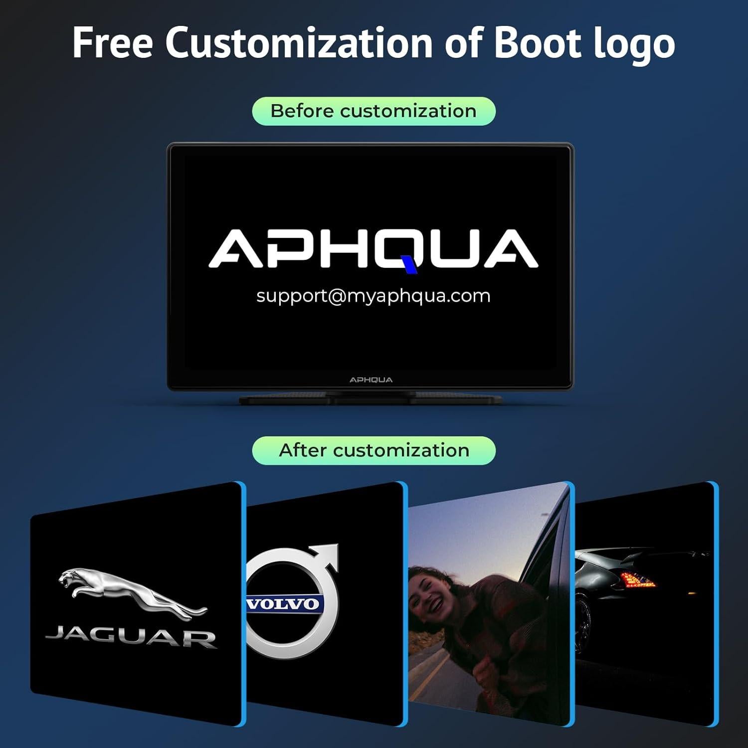 Pantalla Portátil 9" CarPlay Android Auto Inalámbrico 2.5K