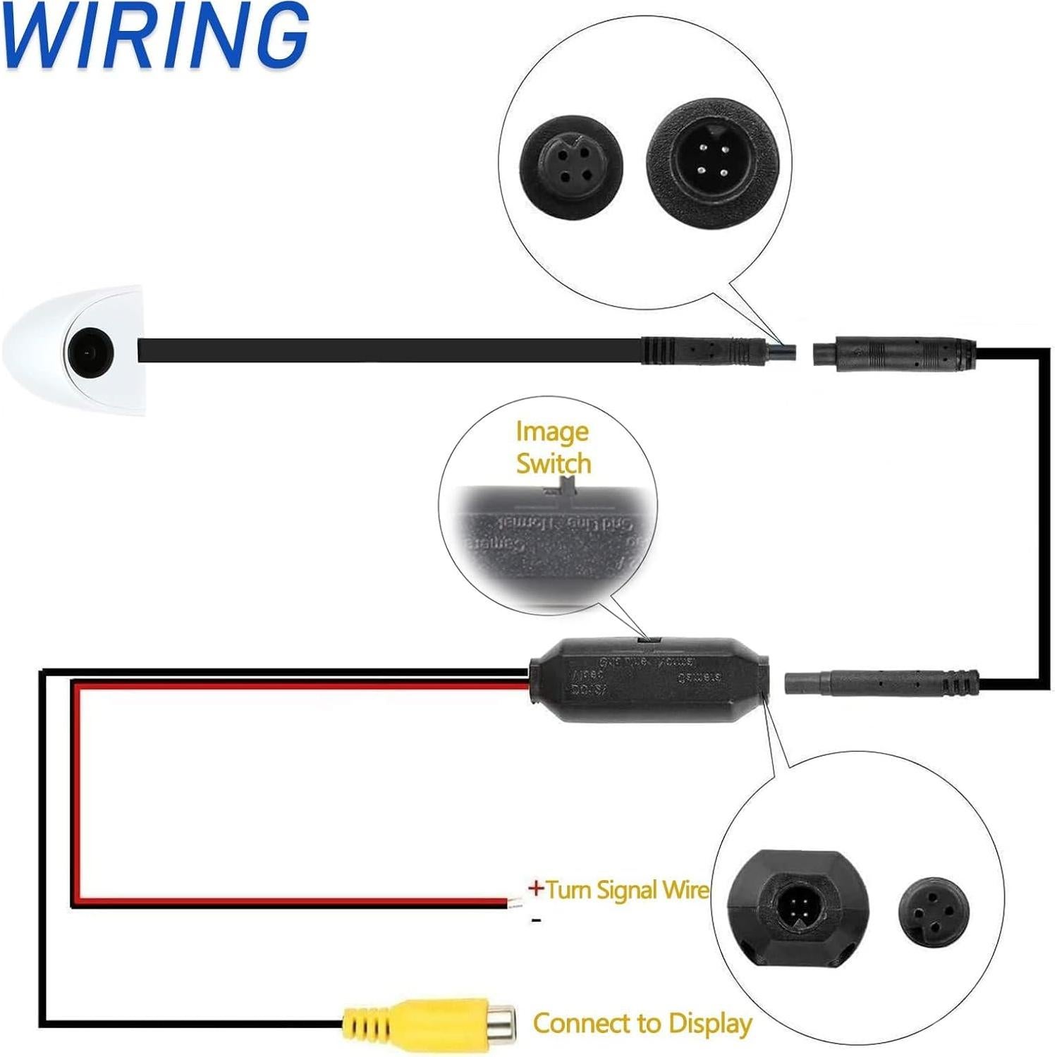 Cámara de Punto Ciego EWAY Mini 120° para Auto 12V