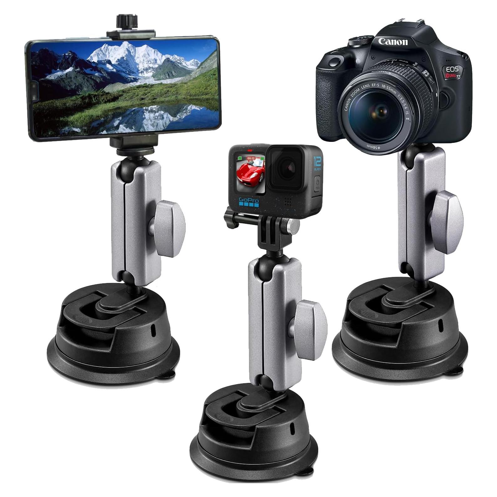 Soporte Universal para Coche Suptig, Ventosa 360° para Smartphones y Cámaras