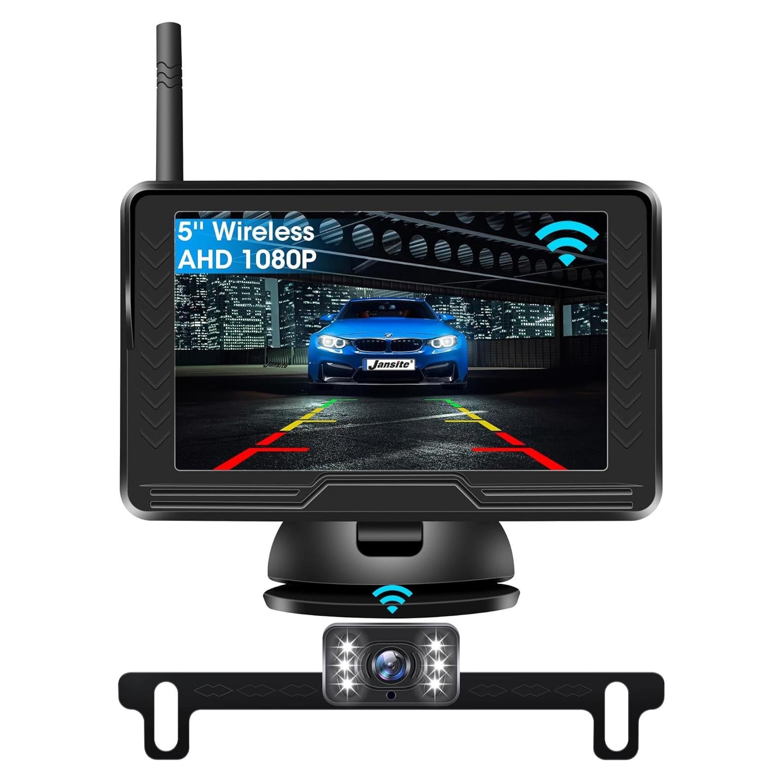 Cámara de Respaldo Inalámbrica Jansite 5" 1080P con Monitor