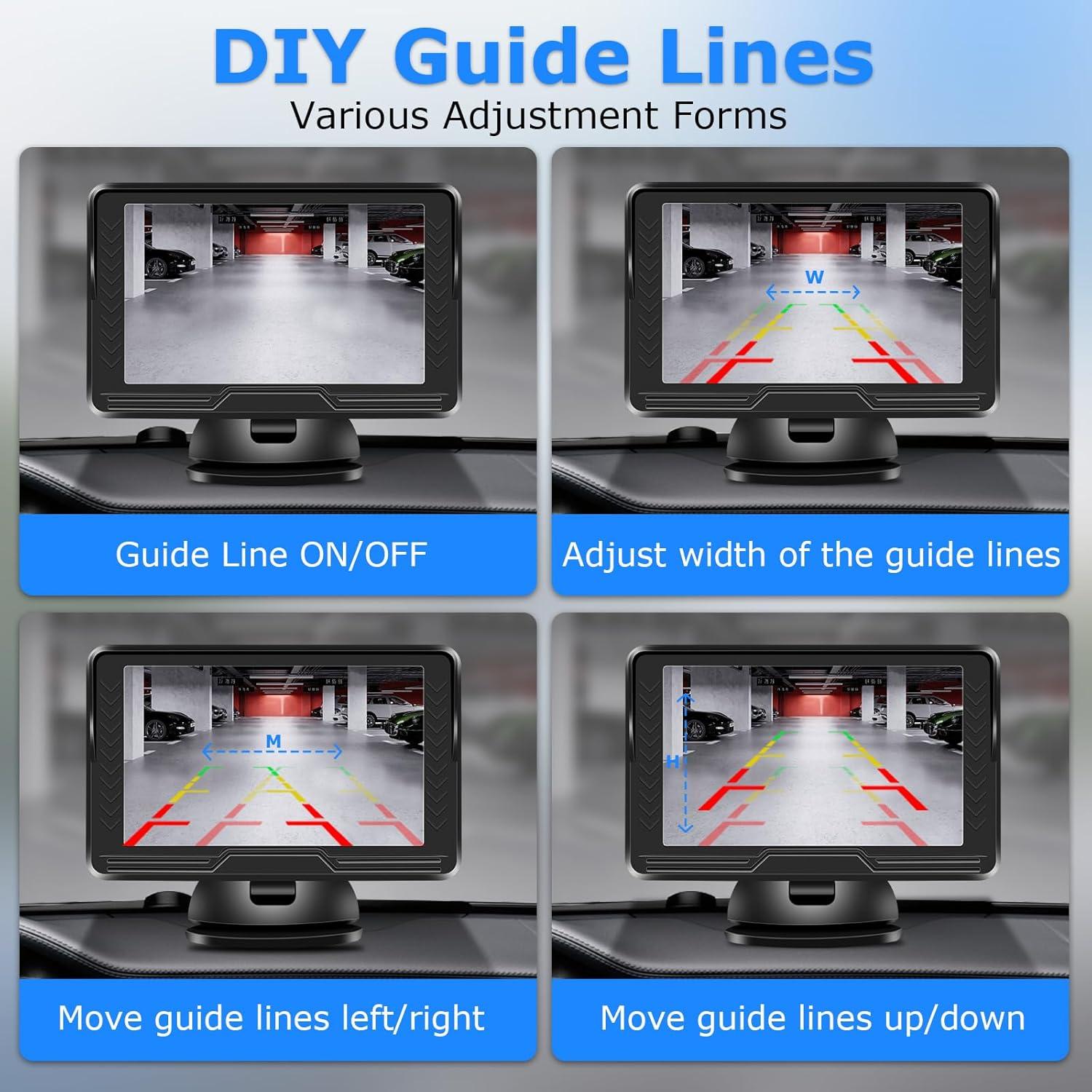 Cámara de Respaldo Inalámbrica Jansite 5" 1080P con Monitor