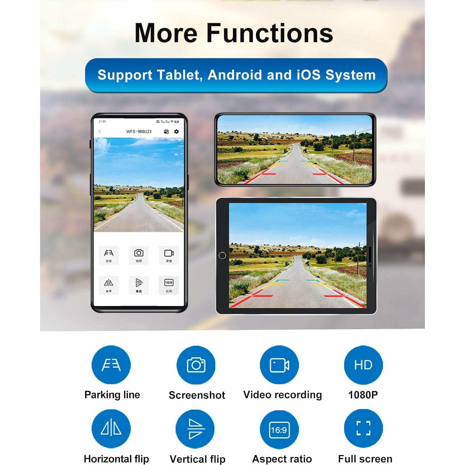 Cámara de Respaldo Inalámbrica Solar STONVUE 1080P IP66