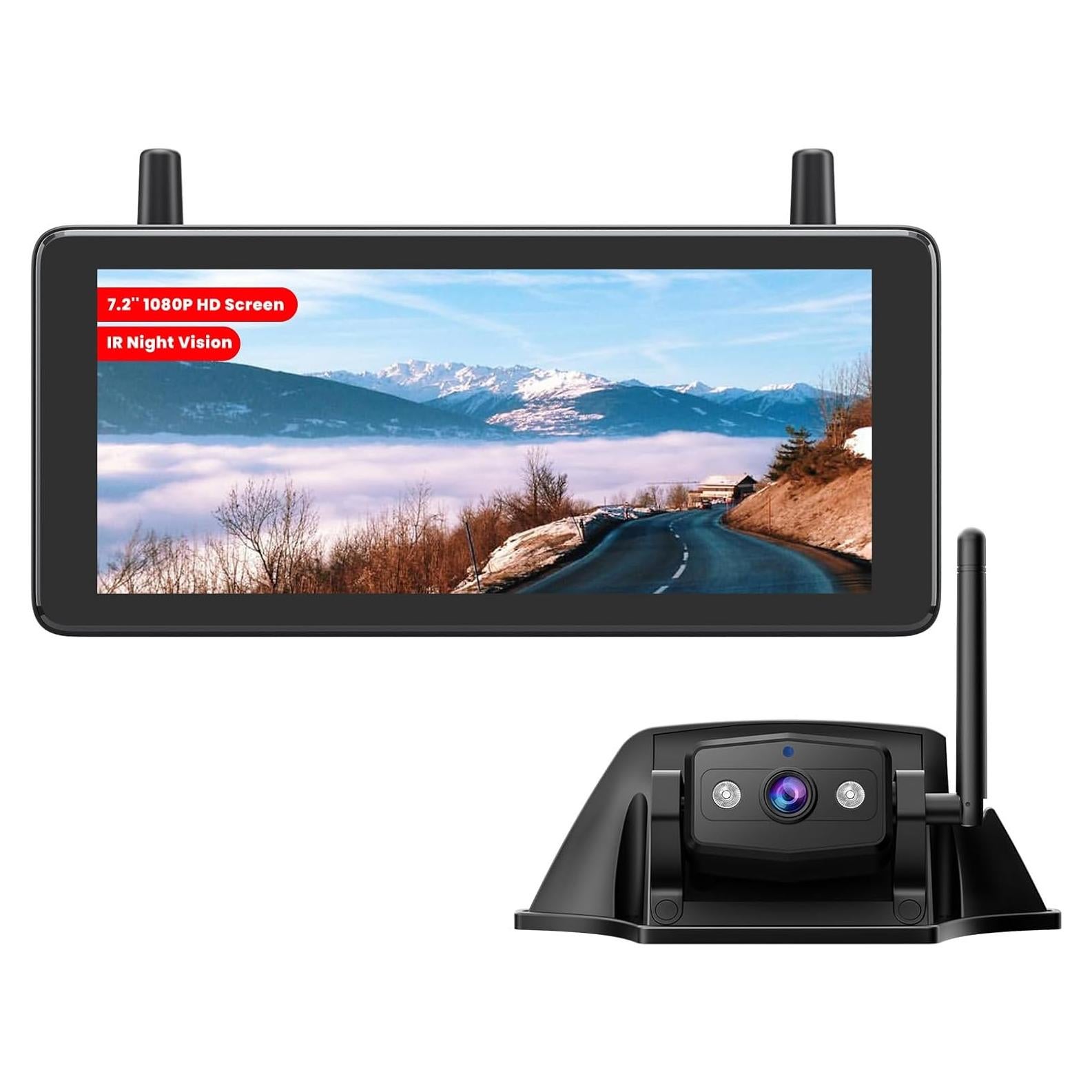Cámara de Respaldo Inalámbrica AUTO-VOX RV 1080P 7.2" con IR