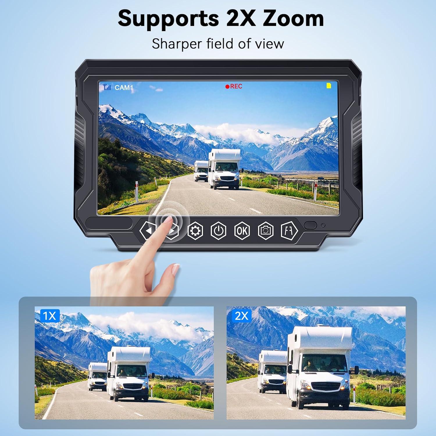 Cámara de Respaldo Inalámbrica 7" SHENZHEN S21 1080P HD