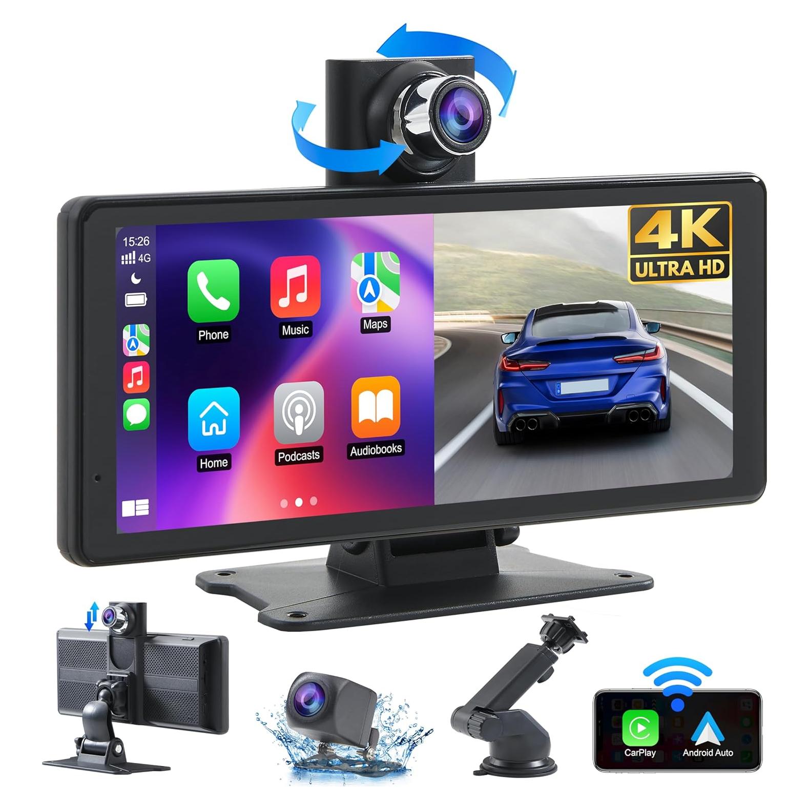 Estéreo de Coche Venluna 8.1'' Carplay Bluetooth con Cámara 4K