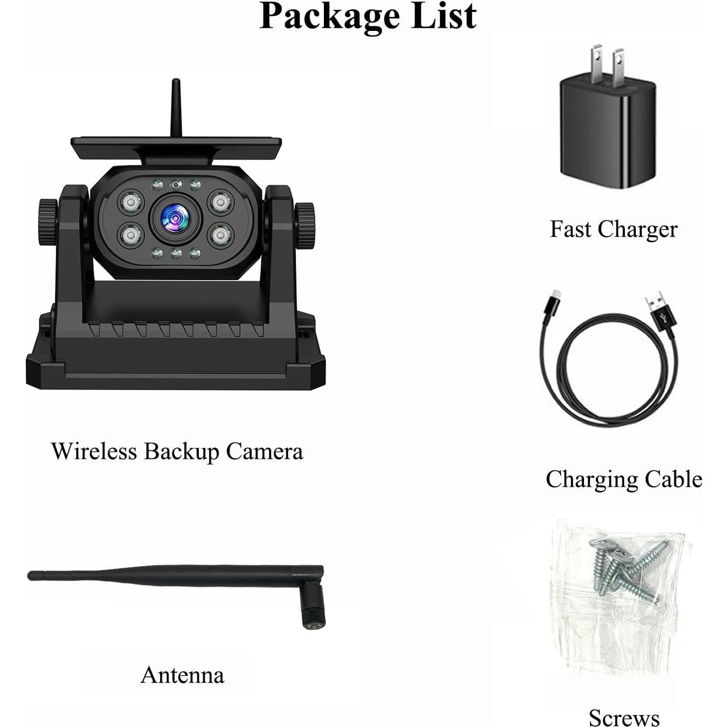 Cámara de Respaldo Inalámbrica Solar VOONOA VN003 9600mAh