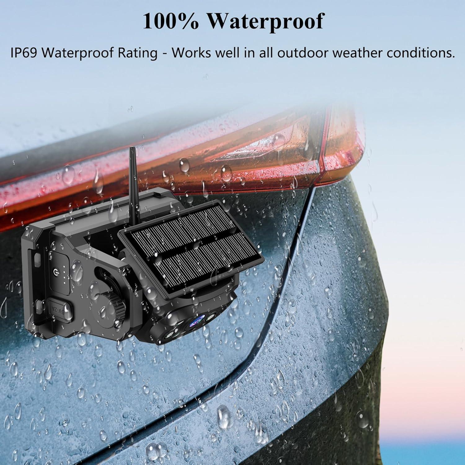 Cámara de Respaldo Inalámbrica Solar VOONOA VN003 9600mAh