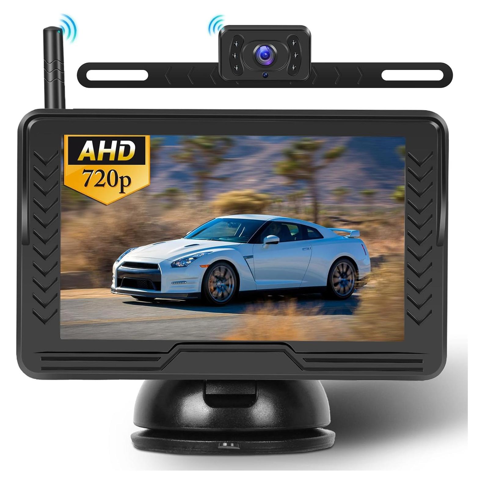 Cámara de Respaldo Inalámbrica Hikity 5" con Monitor IPS