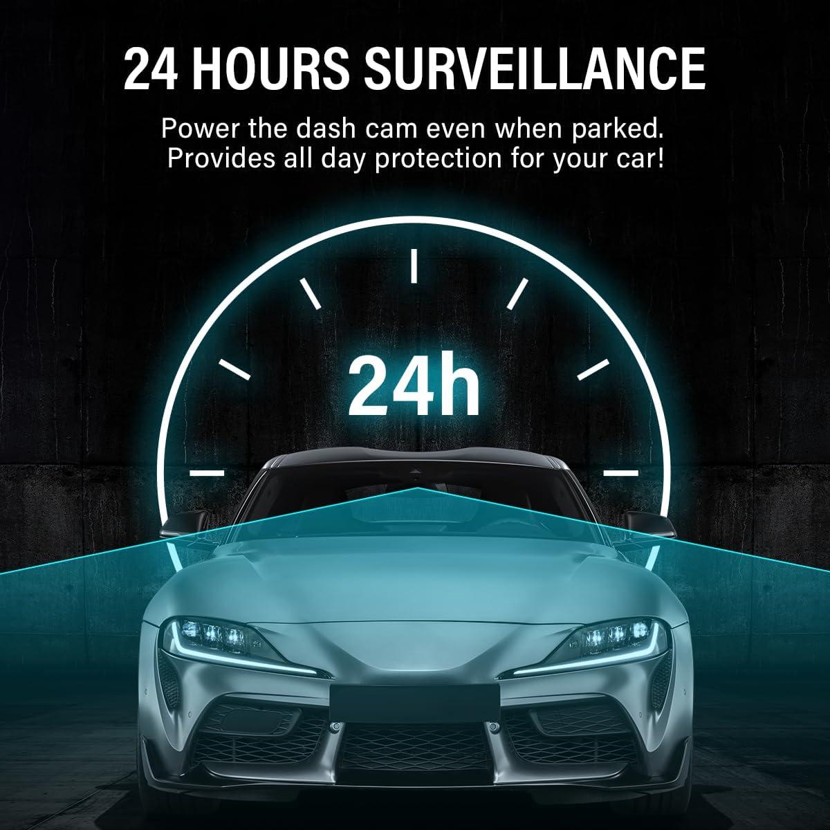 Kit de Cableado Duro IIWEY para Cámara de Tablero 4m 12V-24V