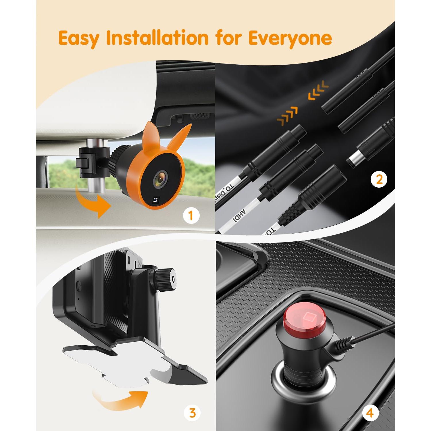 Cámara para Bebés BV3 PRO - Monitor HD 7.2" Doble Canal 1080P