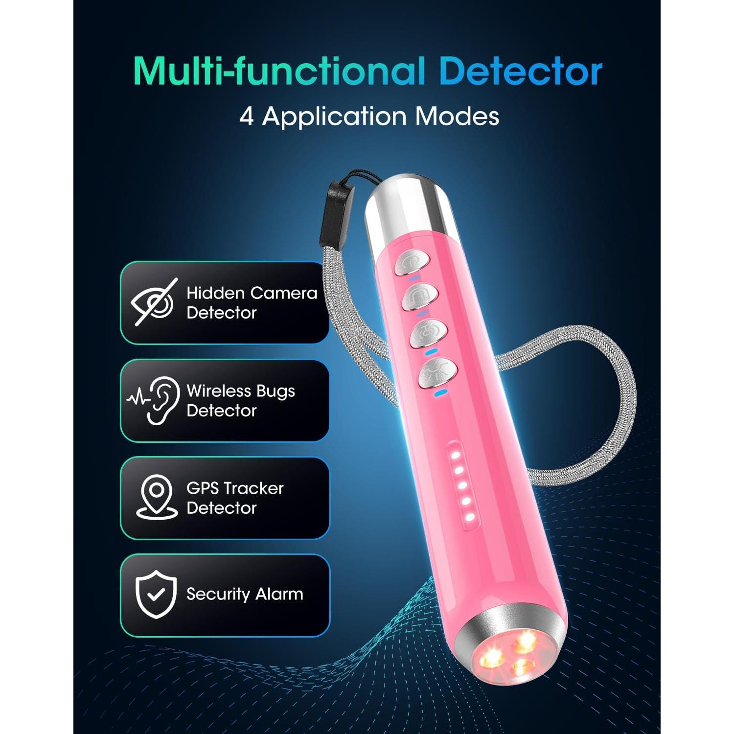 Detector de Cámaras Ocultas STSVA 4 en 1 Rosa Inalámbrico