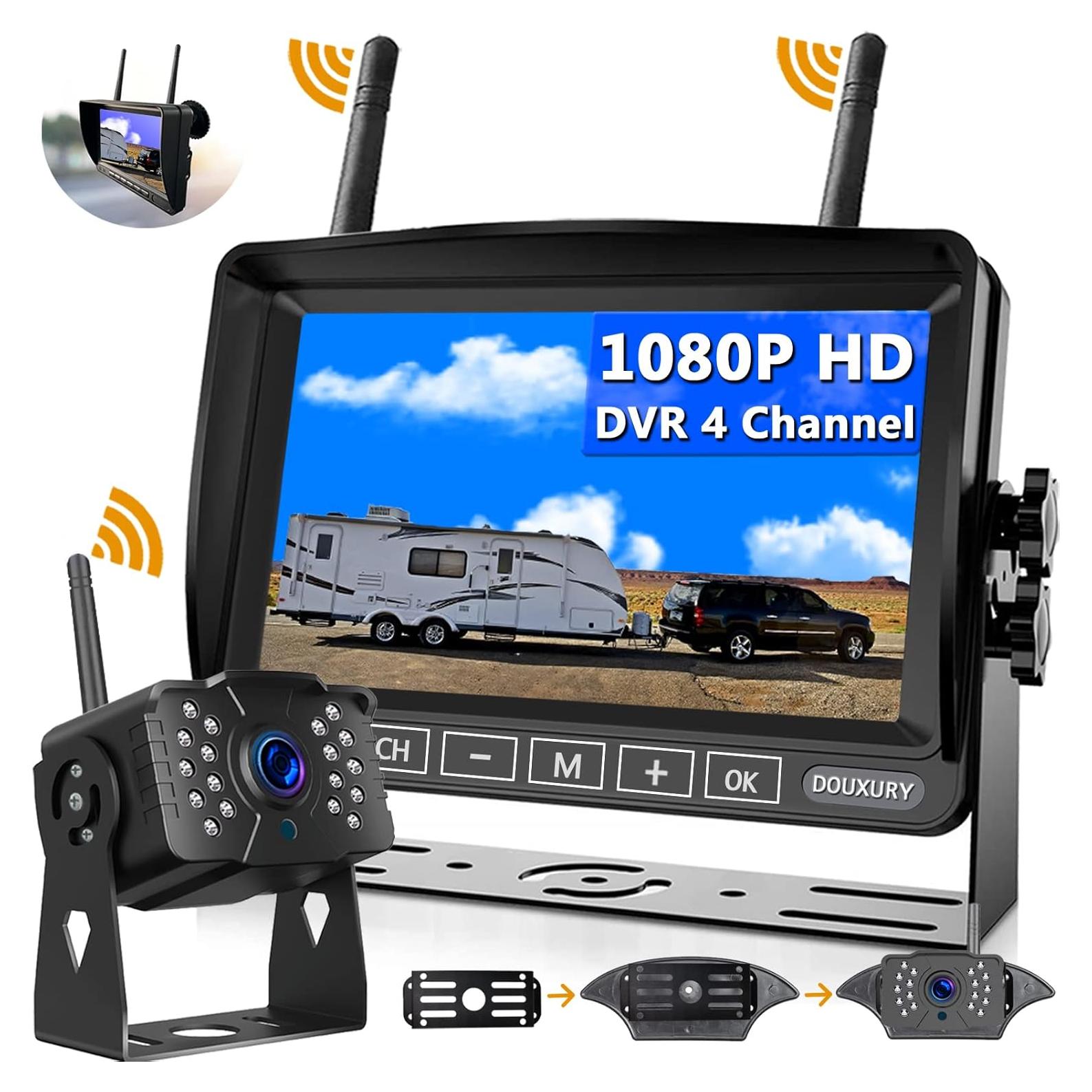 Cámara de Respaldo Inalámbrica DOUXURY HD 1080P IP69 170°