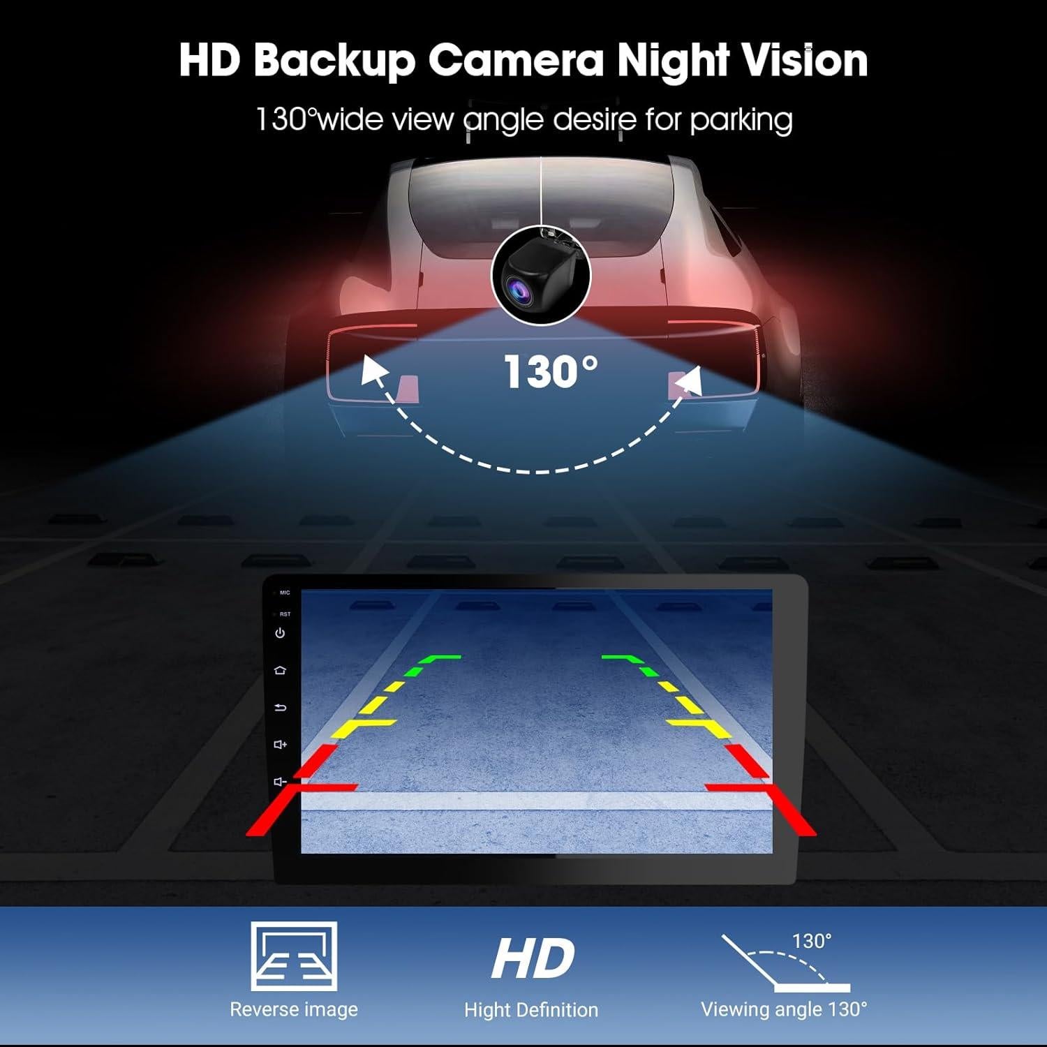 Estéreo Doble Din Haudio 9" CarPlay Inalámbrico y GPS