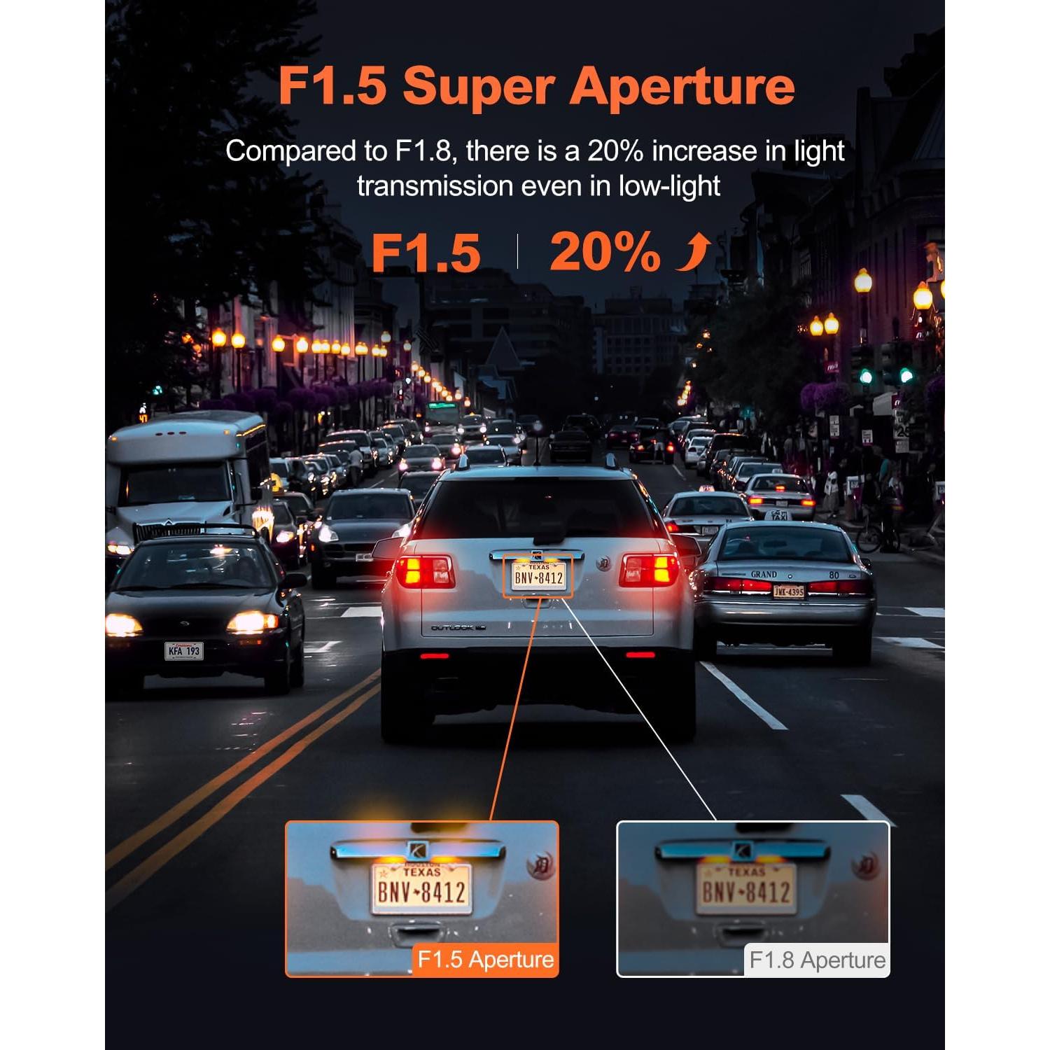 Cámara Dash 4K YEECORE con WiFi y GPS, Pantalla Táctil