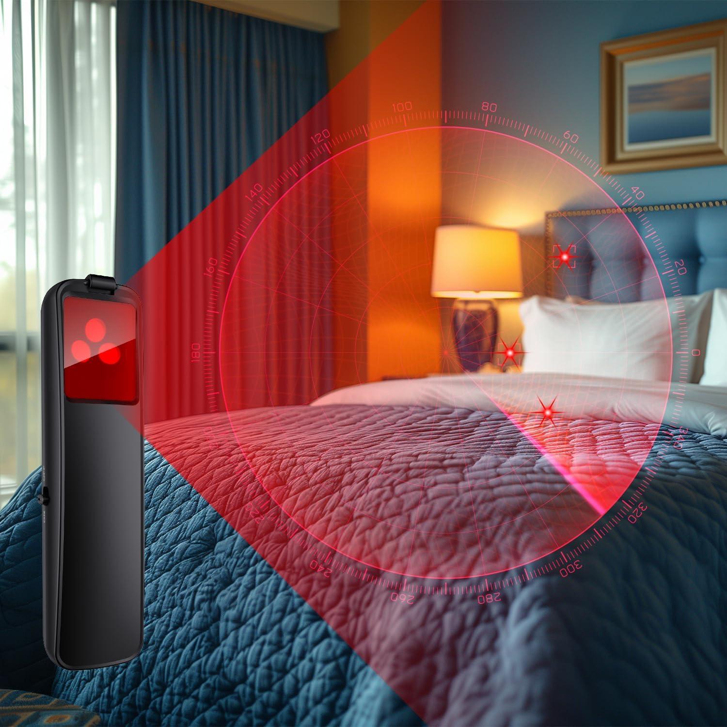 Detector de Cámara Oculta Abyliee P18-8G-V3 Portátil Negro