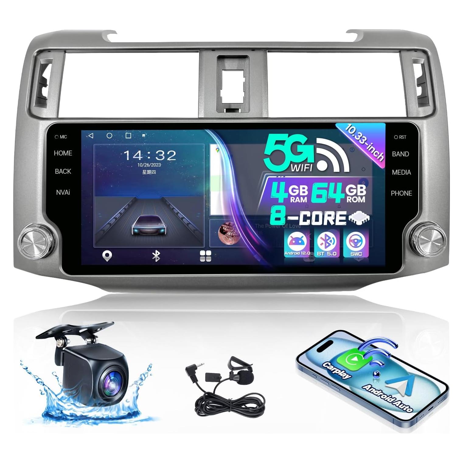 Radio Estéreo 10.33" LASERTAIL para Toyota 4Runner 2009-2021