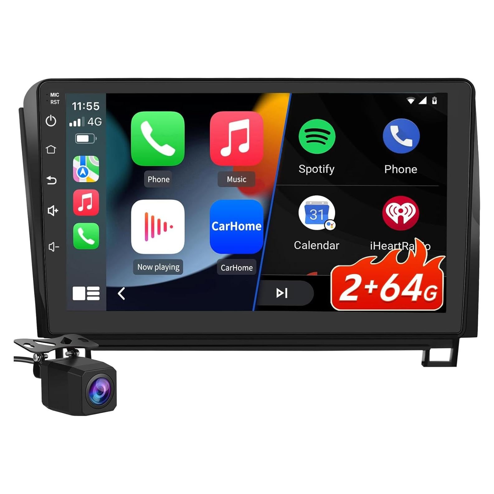 Estéreo de Coche Litillbuly Android 13 10.1" 2GB 64GB para Toyota