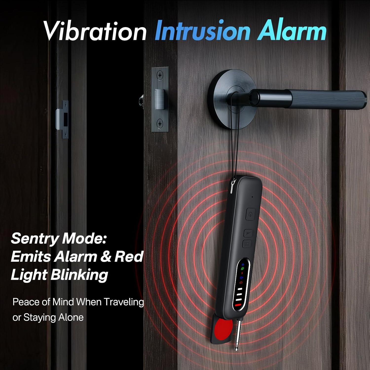 Hidden Camera Detectors - 2025 Pro Bug Detector, Anti Spy Camera Finder & GPS Tracker Detector RF Wireless Device Finder & Vibration Alarm for Travel, Car, Bathroom, Office, 3 Levels 5 Modes