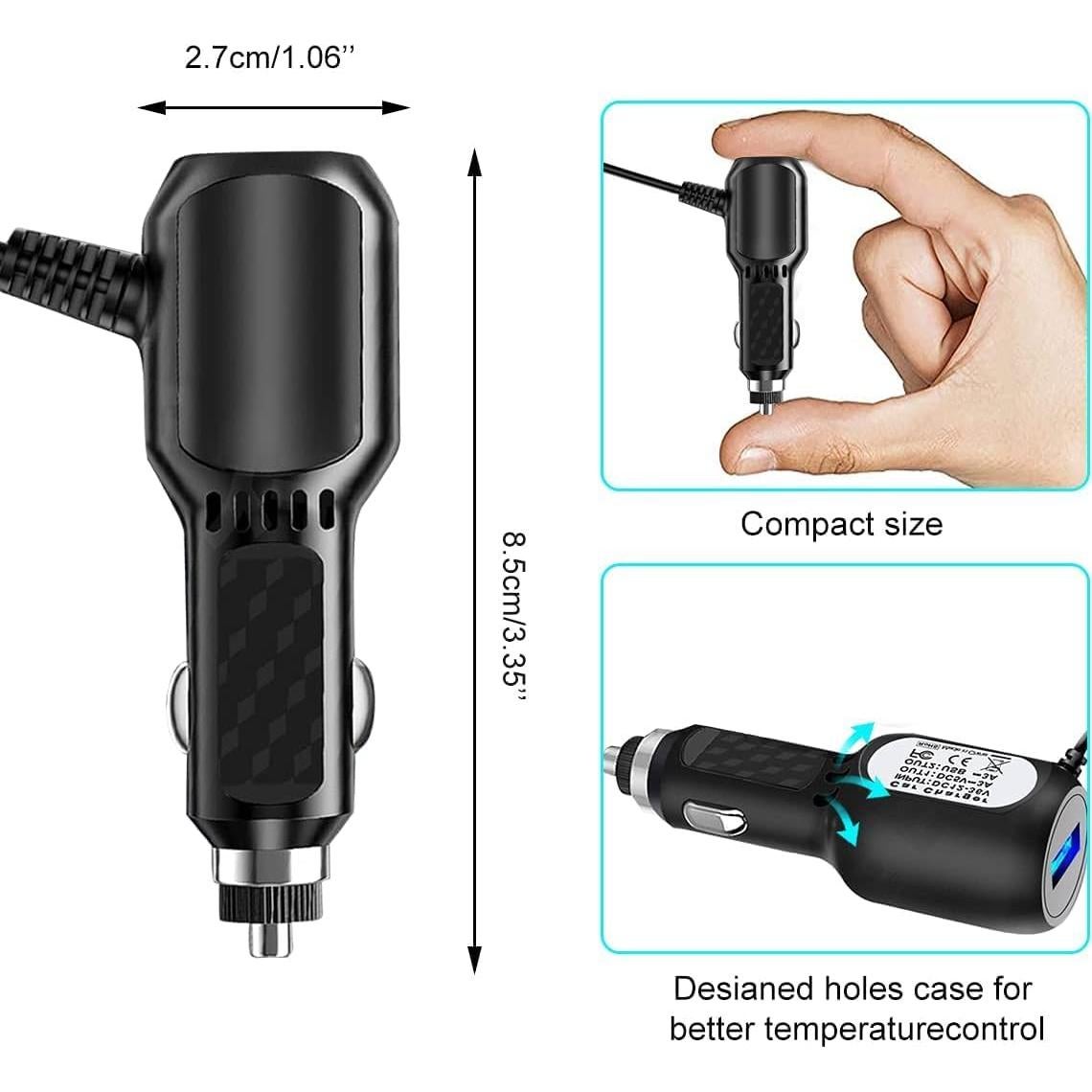 Cable de Carga Mini USB ATYFUER para Dash Cam y GPS 3.5m