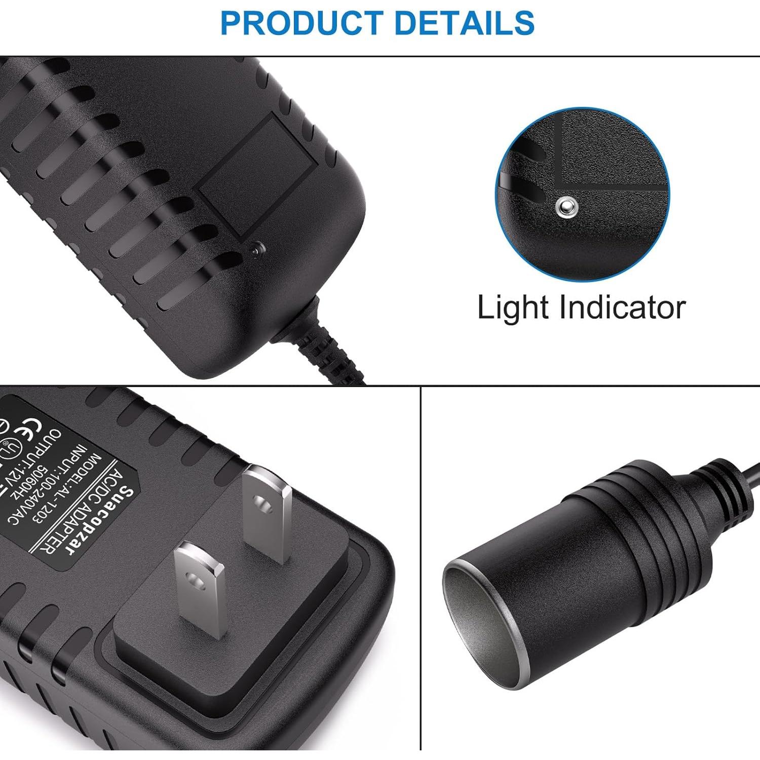 Convertidor CA a CC 12V 3A Subloom para coche