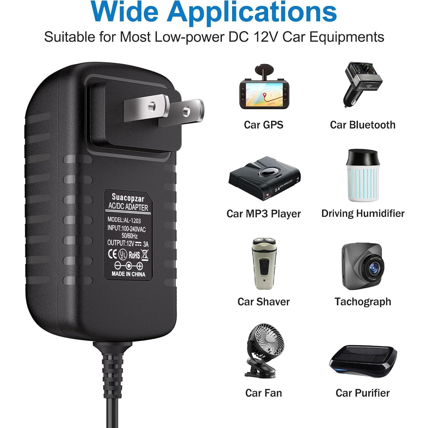 Convertidor CA a CC 12V 3A Subloom para coche